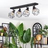Yaak Plafoniera, Faretto da soffitto Nero, 4-Luci