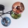 Koyoto Plafoniera, Lampada a sfera 59 cm Blu, Verde, Ramato, 6-Luci