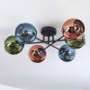 Koyoto Plafoniera, Lampada a sfera 59 cm Blu, Verde, Ramato, 6-Luci