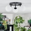 Chehalis Plafoniera, Lampada a sfera Bianco, 3-Luci
