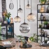 Koyoto Lampadario a sospensione, Lampada a sfera, Lampada a sospensione Ambrato, Chiaro, Grigio fumo, 5-Luci