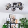 Koyoto Plafoniera, Lampada a sfera 59 cm Chiaro, Grigio fumo, 6-Luci