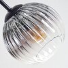 Koyoto Plafoniera, Lampada a sfera 59 cm Chiaro, Grigio fumo, 6-Luci