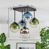 Gastor Plafoniera, Lampada a sfera 37 cm Blu, Cromo, Verde, Chiaro, Grigio fumo, 5-Luci