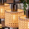 Barcos Lampadario a sospensione, Lampada a sospensione Écru, Nero, 3-Luci