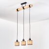 Barcos Lampadario a sospensione, Lampada a sospensione Écru, Nero, 3-Luci
