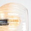 Koyoto Plafoniera, Lampada a sfera 59 cm Ambrato, Chiaro, Grigio fumo, 6-Luci