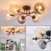 Koyoto Plafoniera, Lampada a sfera 59 cm Ambrato, Chiaro, Grigio fumo, 6-Luci