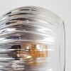 Koyoto Plafoniera, Lampada a sfera 59 cm Ambrato, Chiaro, Grigio fumo, 6-Luci
