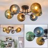 Koyoto Plafoniera, Lampada a sfera 59 cm Blu, Oro, Verde, 6-Luci