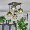Gastor Plafoniera, Lampada a sfera Oro, Nero, 5-Luci