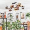 Koyoto Plafoniera, Lampada a sfera Oro, Nero, 10-Luci