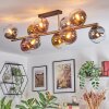 Koyoto Plafoniera, Lampada a sfera Oro, Nero, 10-Luci