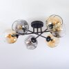 Ripoll Plafoniera, Lampada a sfera Ambrato, Chiaro, Grigio fumo, 6-Luci