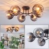 Koyoto Plafoniera, Lampada a sfera 59 cm Chiaro, Grigio fumo, 6-Luci
