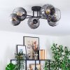 Koyoto Plafoniera, Lampada a sfera 59 cm Chiaro, Grigio fumo, 6-Luci