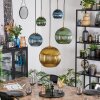 Koyoto Lampadario a sospensione, Lampada a sfera, Lampada a sospensione Oro, Nero, 5-Luci