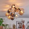 Koyoto Plafoniera, Lampada a sfera Oro, Nero, 10-Luci