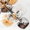 Koyoto Plafoniera, Lampada a sfera Oro, Nero, 10-Luci