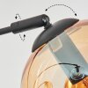 Koyoto Lampada a sfera, Lampada da terra Ambrato, Cromo, Chiaro, Grigio fumo, 5-Luci