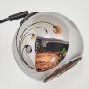 Koyoto Lampada a sfera, Lampada da terra Ambrato, Cromo, Chiaro, Grigio fumo, 5-Luci