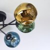 Ripoll Plafoniera, Lampada a sfera Blu, Oro, Verde, 6-Luci