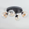 Chehalis Plafoniera, Lampada a sfera Ambrato, Chiaro, 4-Luci
