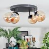 Chehalis Plafoniera, Lampada a sfera Ambrato, 4-Luci
