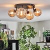 Chehalis Plafoniera, Lampada a sfera Ambrato, 4-Luci
