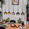 Koyoto Lampadario a sospensione, Lampada a sfera, Lampada a sospensione Écru, Nero, 5-Luci