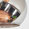Koyoto Lampada a sfera, Lampada da terra Ambrato, Cromo, Grigio fumo, 5-Luci