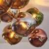 Koyoto Plafoniera, Lampada a sfera Oro, Nero, 10-Luci