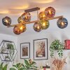Koyoto Plafoniera, Lampada a sfera Oro, Nero, 10-Luci