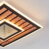 Meron Plafoniera LED Aspetto del legno, Nero, 1-Luce