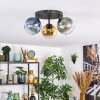 Koyoto Plafoniera, Lampada a sfera Blu, Oro, Verde, Chiaro, 3-Luci