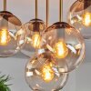 Gastor Plafoniera, Lampada a sfera Ottone, Nero, 5-Luci
