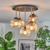 Koyoto Plafoniera, Lampada a sfera Ottone, Nero, 5-Luci
