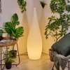 Dalon Lampada da terra per esterno, Lampada da terra LED Bianco, 1-Luce, Telecomando