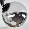 Chehalis Plafoniera, Lampada a sfera 44 cm Cromo, Grigio fumo, 3-Luci