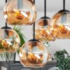 Koyoto Plafoniera, Lampada a sfera 37 cm Ambrato, 5-Luci
