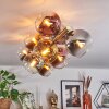 Koyoto Plafoniera, Lampada a sfera Oro, Nero, 10-Luci
