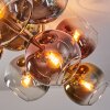 Koyoto Plafoniera, Lampada a sfera Oro, Nero, 10-Luci