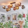 Koyoto Plafoniera, Lampada a sfera Oro, Nero, 10-Luci