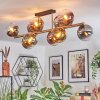 Koyoto Plafoniera, Lampada a sfera Oro, Nero, 10-Luci