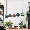 Koyoto Lampadario a sospensione, Lampada a sfera, Lampada a sospensione Écru, Nero, 5-Luci
