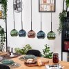 Koyoto Lampadario a sospensione, Lampada a sfera, Lampada a sospensione Écru, Nero, 5-Luci