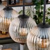 Koyoto Lampadario a sospensione, Lampada a sfera, Lampada a sospensione Écru, Nero, 5-Luci