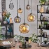Ripoll Lampadario a sospensione, Lampada a sfera, Lampada a sospensione Ambrato, Grigio fumo, 5-Luci