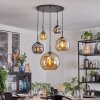 Ripoll Lampadario a sospensione, Lampada a sfera, Lampada a sospensione Ambrato, Grigio fumo, 5-Luci