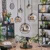 Ripoll Lampadario a sospensione, Lampada a sfera, Lampada a sospensione Cromo, Chiaro, Grigio fumo, 5-Luci